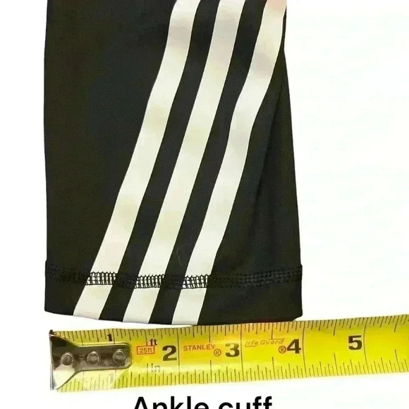 Adidas TechFit High-Rise 3/4 3-Bar Training Tights Leggings Black Size S - Picture 7 of 9